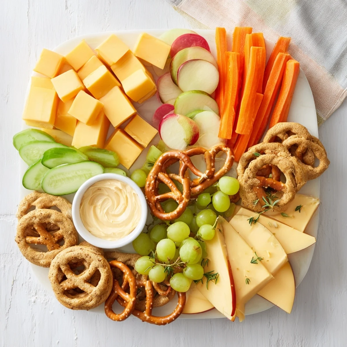 This beautifully arranged Pumpkin Patch Snack Board is piled high with a tempting mix of goodies.