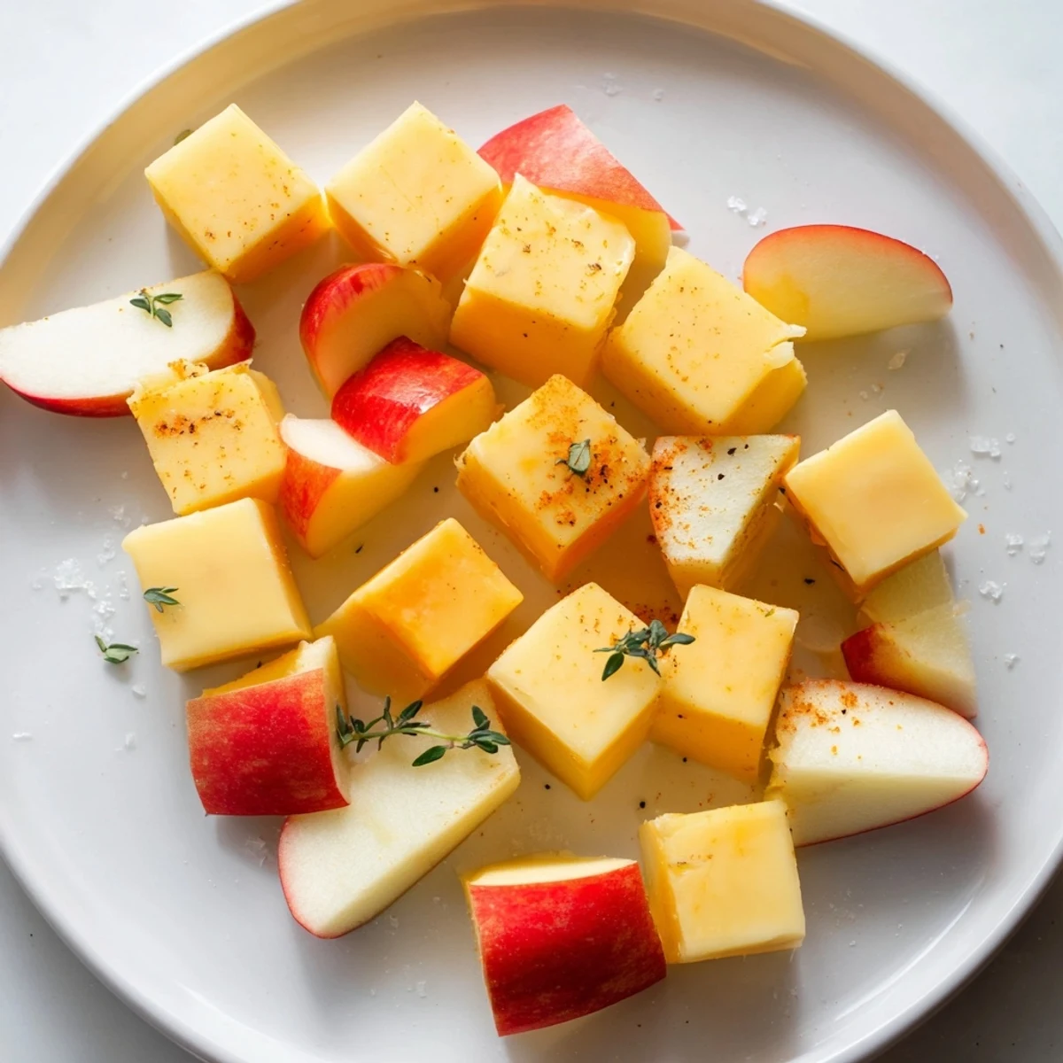 Smoky paprika coats cheddar and Manchego in this Autumn Ember appetizer, ready to enjoy.