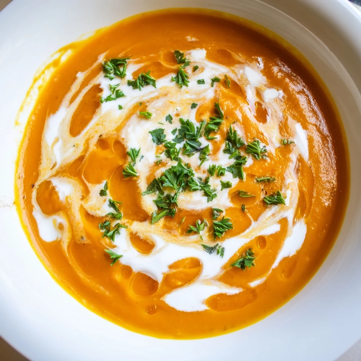 Cozy up to a bowl of Sweet Maple Carrot Soup; a flavorful, vegetarian delight awaits.