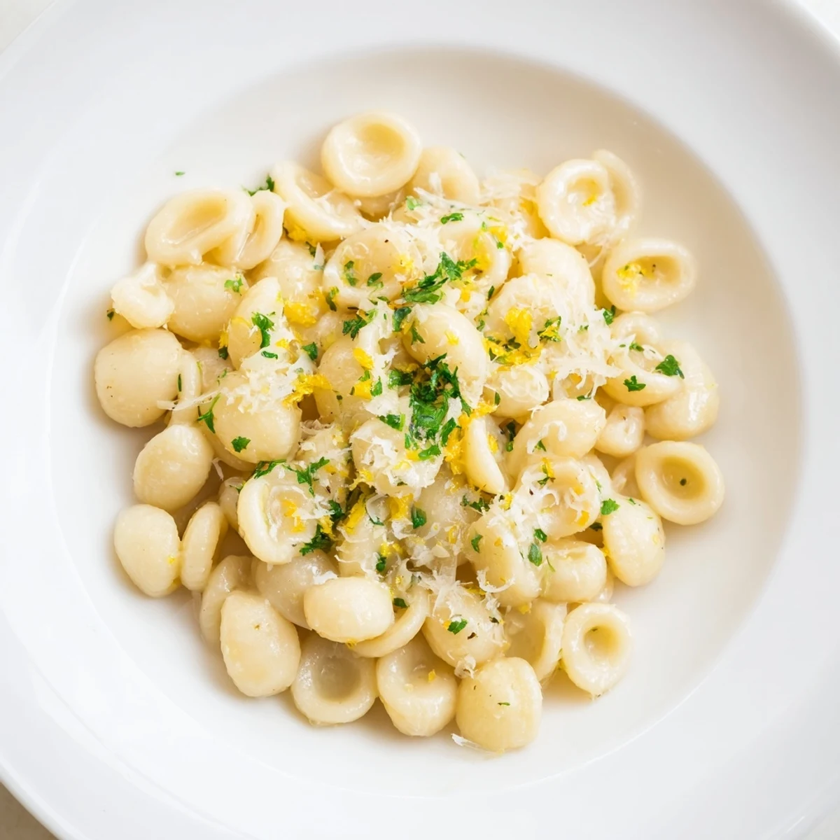 Steaming 15-Minute Creamy Garlic Butter Ditalini pasta coated in a rich, velvety and cheesy sauce.