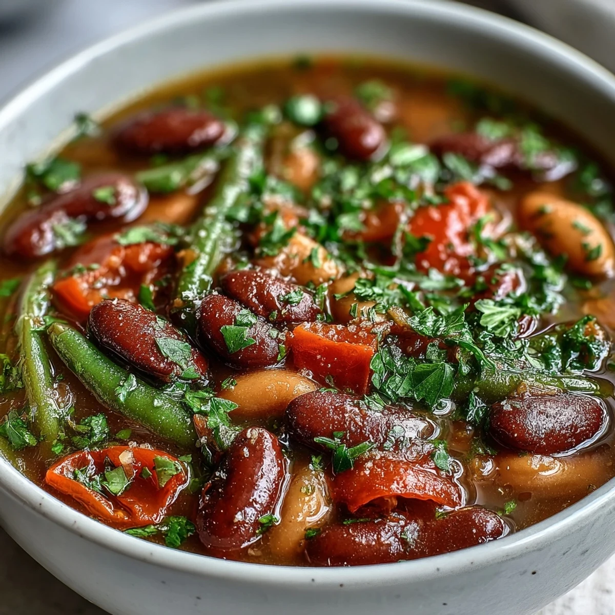 Three-Bean Salad Soup
