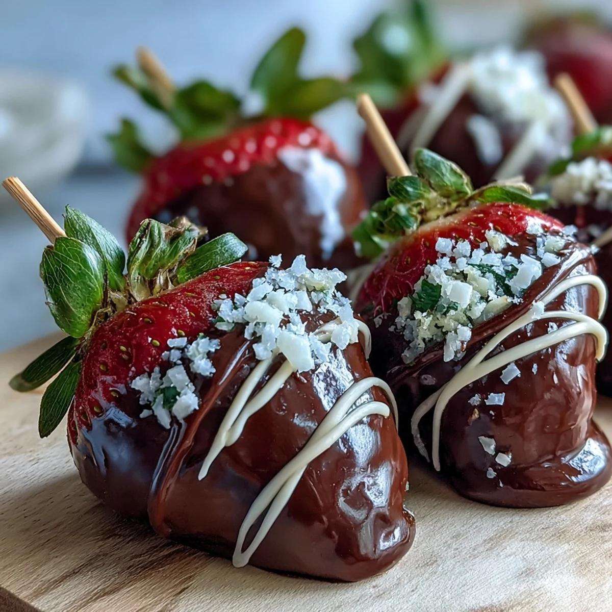 A stunning bouquet of chocolate-covered strawberries, perfect for Valentine's Day gifting and romantic celebrations.