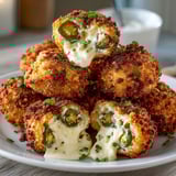 Homemade Jalapeño Popper Stuffed Pretzel Bites: Cheesy, spicy, and perfectly soft baked treats.