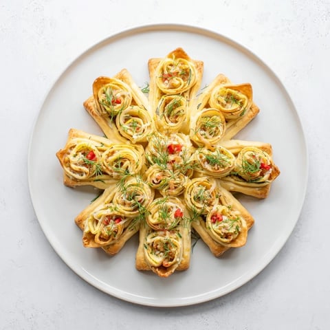 Golden-brown Cercles dHôtes Couronne de Rouleaux, a delicious crown of savory pastry rolls, perfect for sharing.