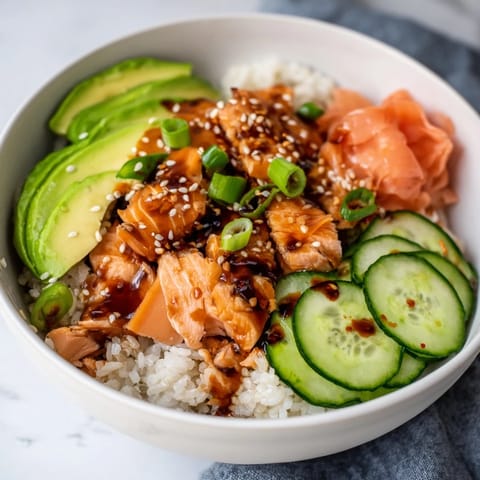 Leftover Salmon Rice Bowl
