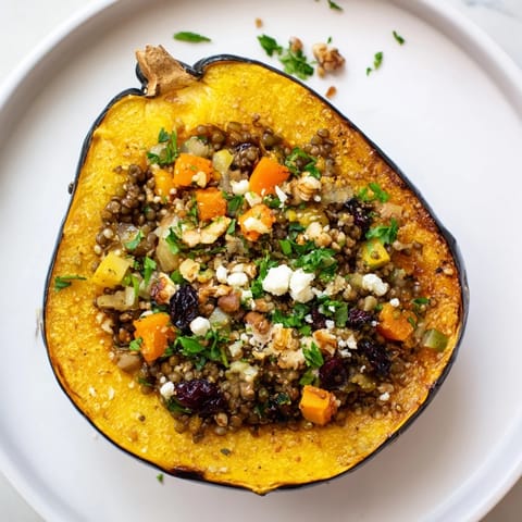 Lentil Walnut Acorn Squash