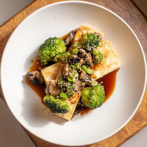Sautéed Tofu with Broccoli
