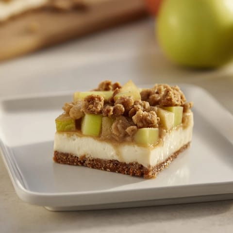 Apple Crisp Cheesecake Bars