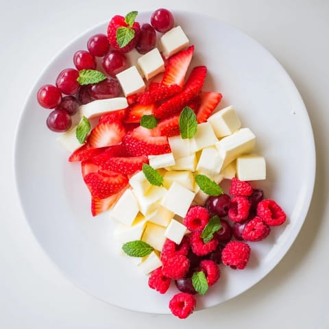 Candy Cane Stripe Fruit Cheese