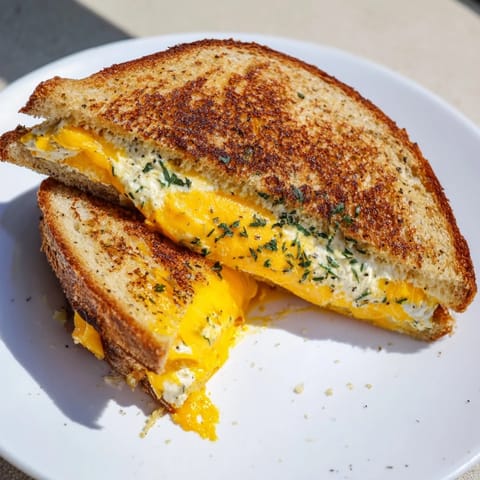 Garlic Butter Mayo Grilled Cheese
