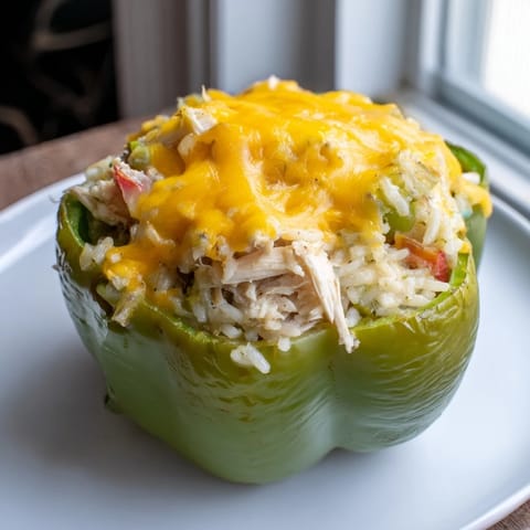 Cheesy Chicken Stuffed Peppers