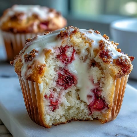 Strawberry Greek Yogurt Muffins