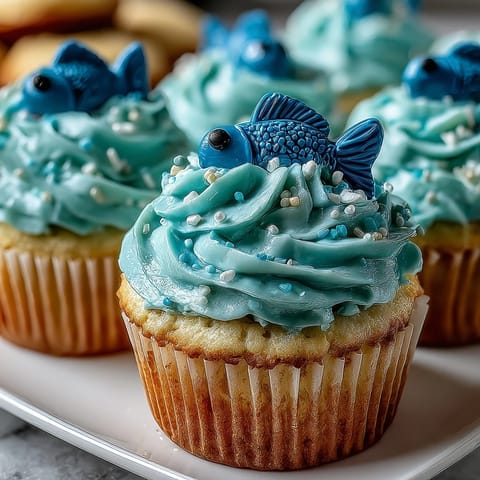 Zodiac Pisces Cupcakes Fish