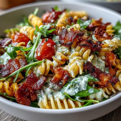 BLT Pasta Salad Bacon Avocado