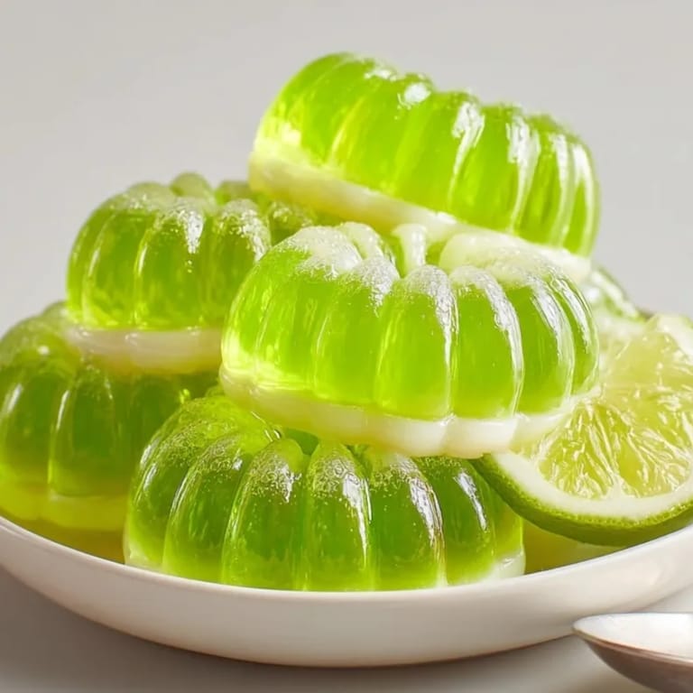Homemade Glow-in-the-Dark Jello Worms, a wiggly dessert with a citrus flavor and eerie glow.