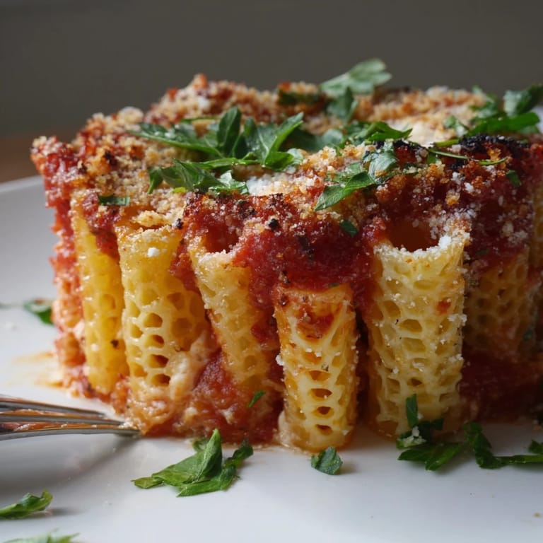 Impressive Honeycomb Pasta Cake served hot, perfect for family gatherings or dinner parties.