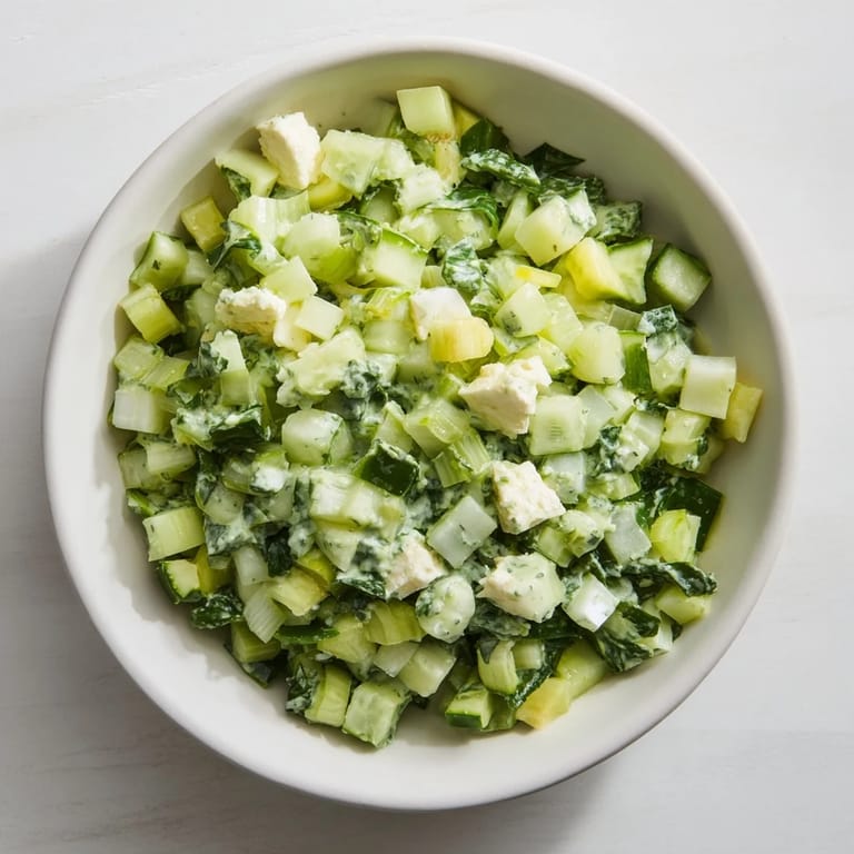 Cool, crunchy Green Goddess Cabbage Dip, drizzled with creamy dressing, ready to be enjoyed.