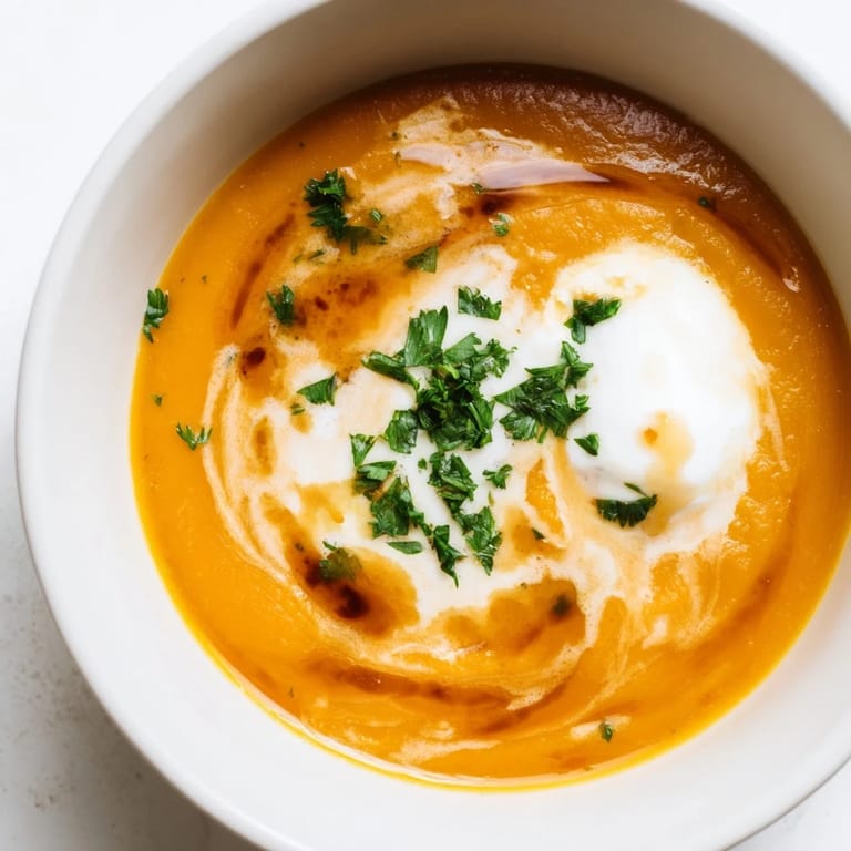 Golden Sweet Maple Carrot Soup, smoothly blended, offers a comforting, aromatic experience.