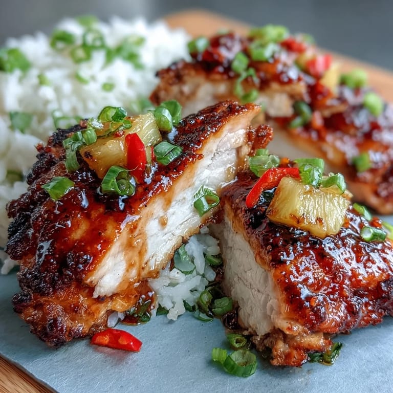 Savory Pineapple Chicken and Rice Foil Packets bursting with tropical flavors, tender veggies, and fluffy rice, grilled to perfection.  