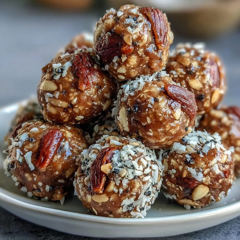 No-bake energy balls made with oats, honey, and seeds—naturally sweetened and packed with wholesome goodness.
